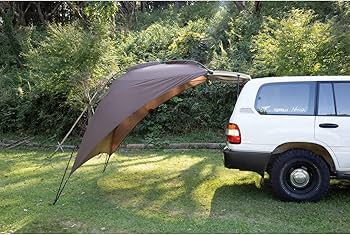 オガワ　カーサイドターㇷ゚AL 新型ogawaオガワカーサイドタープAL-2をJB64ジムニーで設営して